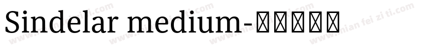 Sindelar medium字体转换